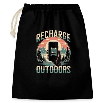 Outdoor Motivation - Gift Bag 40 x 50 cm - black - Front
