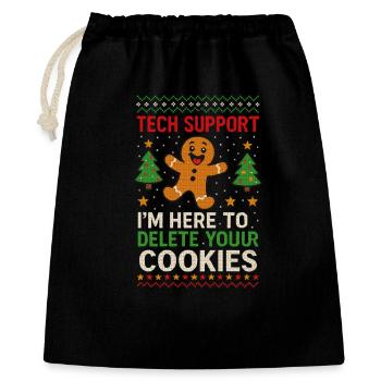 Tech Support I'm Here To Delete Your Cookies - Gift Bag 40 x 50 cm - black - Front