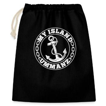 Baltic Sea Holiday ISLAND UMMANZ Fun - Gift Bag 40 x 50 cm - black - Front
