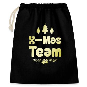 X-Mas Team - Gift Bag 40 x 50 cm - black - Front