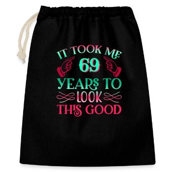 It took 69 years to look so good - Gift Bag 40 x 50 cm - black - Front