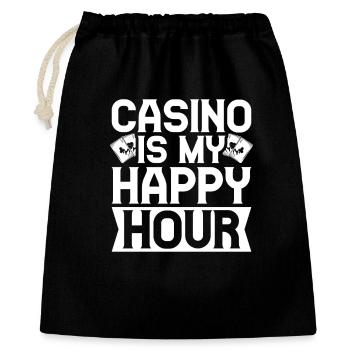 Casino Gambler Casino Is My Happy Hour Gambling - Sac cadeau 40 x 50 cm - noir - Devant