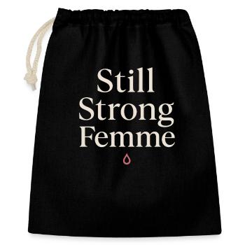 Eleganter Femininer Lebensstil, Sanfte - Geschenkbeutel aus Baumwolle (40 x 50 cm) - Schwarz - Vorne