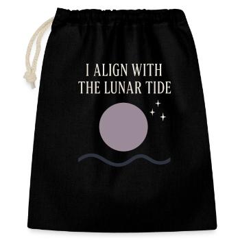 Déesse Lunaire du cycle lunaire intentionnellement - Sac cadeau 40 x 50 cm - noir - Devant