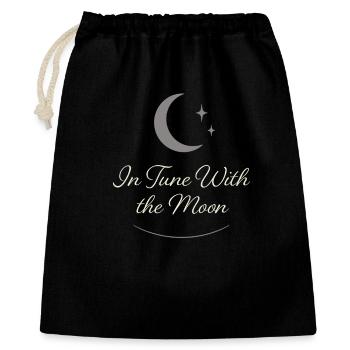 Déesse Lunaire du cycle lunaire intentionnellement - Sac cadeau 40 x 50 cm - noir - Devant