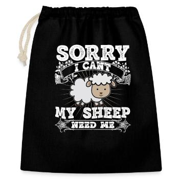 Berger Berger Berger Berger Fermier Troupeau de moutons - Sac cadeau 40 x 50 cm - noir - Devant