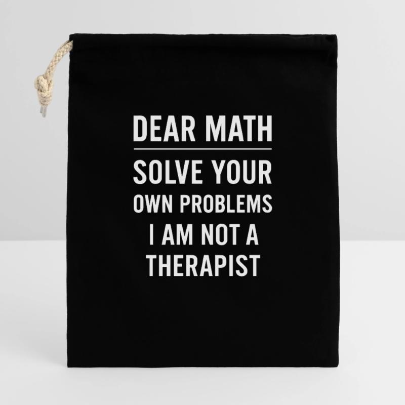 Dear Math Grow Up Solve Your Own Problems Funny Gift Bag 40 x 50 cm