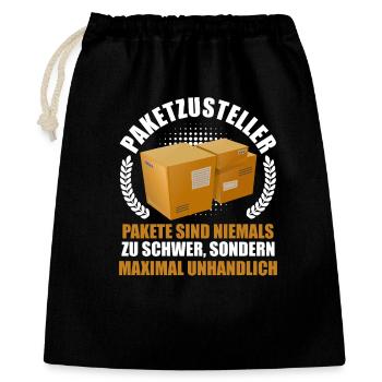 LIVREURS DE COLIS Les colis ne sont jamais trop lourds Amusant - Sac cadeau 40 x 50 cm - noir - Devant
