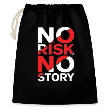 No Risk No Story - Gift Bag 40 x 50 cm - black - Front