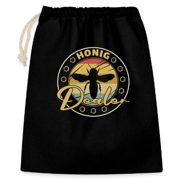 Beekeeper Bee Design for Beekeepers - Gift Bag 40 x 50 cm - black - Front