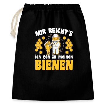 Beekeeper Bee Design for Beekeepers - Gift Bag 40 x 50 cm - black - Front