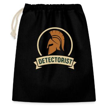 Detectorist Metal Detecting design Treasure Hunter - Gift Bag 40 x 50 cm - black - Front