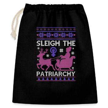 Sleigh Le Patriarcat - Sac cadeau 40 x 50 cm - noir - Devant