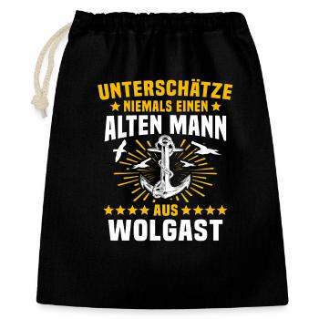 Wolgast sous-estime l’homme Wolgast - Sac cadeau 40 x 50 cm - noir - Devant