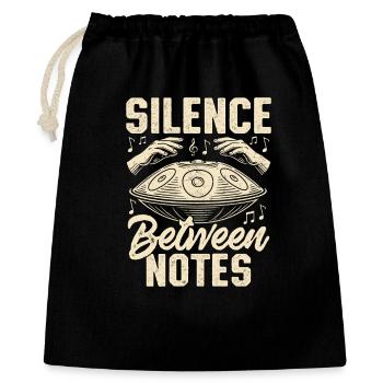 Silence entre les notes - Sac cadeau 40 x 50 cm - noir - Devant
