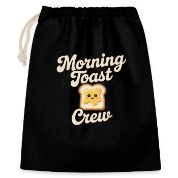 Morning Toast Crew - Gift Bag 40 x 50 cm - black - Front