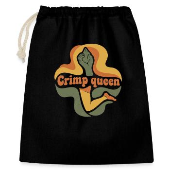 Grimpeur de bloc escaladeur Crimp Queen - Sac cadeau 40 x 50 cm - noir - Devant