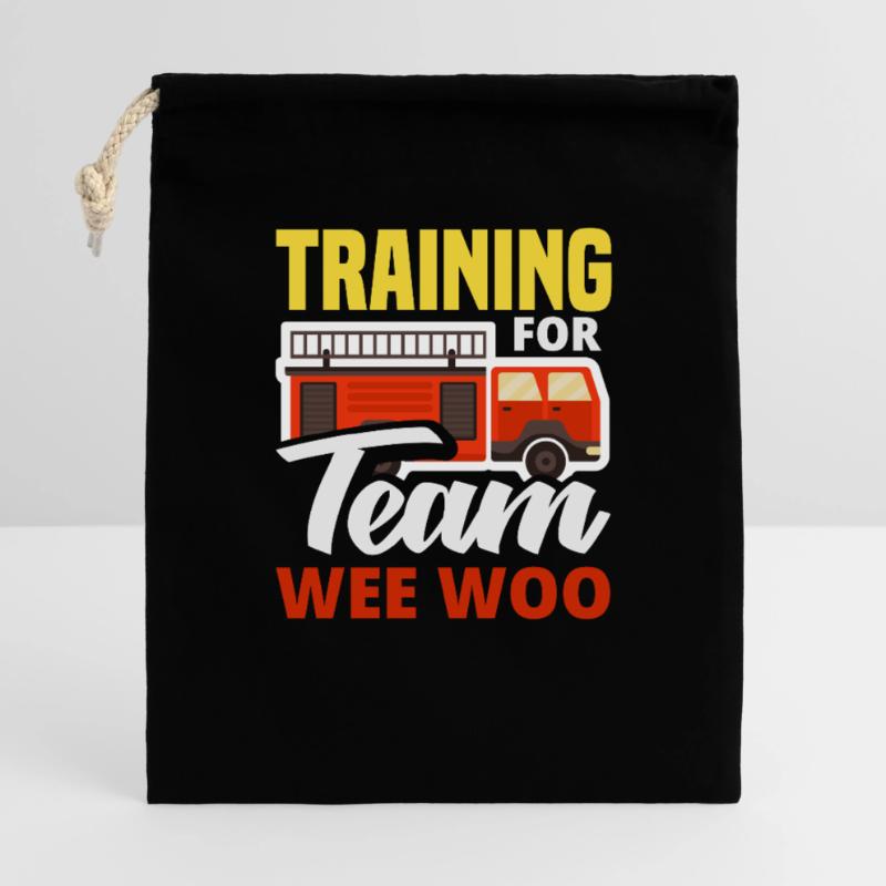Wee Woo Squad Fire Tiny Feuerwehrmann Geschenkbeutel aus Baumwolle (40 x 50 cm)