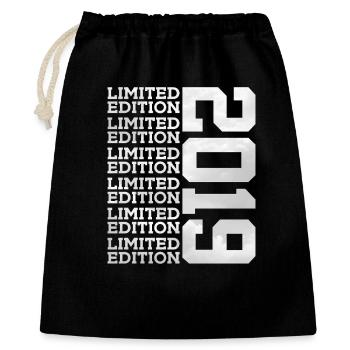 LIMITED EDITION 2019 7 YEARS 7TH BIRTHDAY - Gift Bag 40 x 50 cm - black - Front