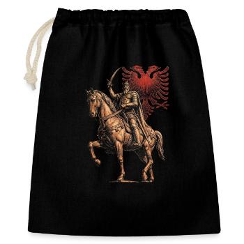 Skanderbeg albanais : Designs Kosovo pour les Albanais - Sac cadeau 40 x 50 cm - noir - Devant