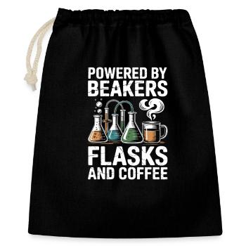 Alchemist Mind Engineer Heart Chemistry Motif - Gift Bag 40 x 50 cm - black - Front