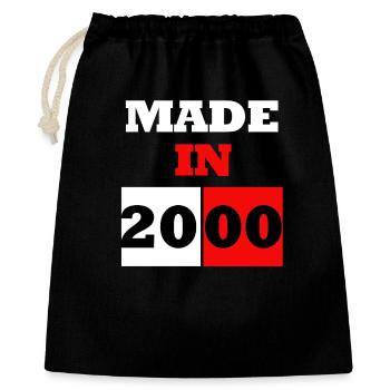 Made in 2000 Anniversary - Gift Bag 40 x 50 cm - black - Front