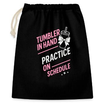 Cheer Mom Club Geschenk - Geschenkbeutel aus Baumwolle (40 x 50 cm) - Schwarz - Vorne