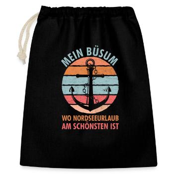 Büsumer MY BÜSUM WHERE NORTH SEA HOLIDAY IS AT ITS MOST BEAUTIFUL - Gift Bag 40 x 50 cm - black - Front