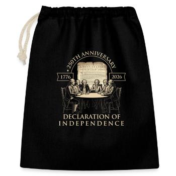 1776 2026 250th Anniversary America Fourth July US - Gift Bag 40 x 50 cm - black - Front