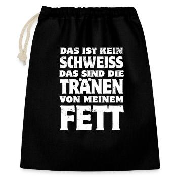 This is not sweat - fitness - weight loss saying - Gift Bag 40 x 50 cm - black - Front