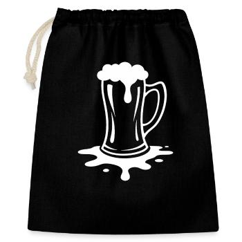 Overflowing Beer Mug Foam Party - Gift Bag 40 x 50 cm - black - Front