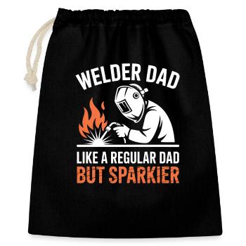 Soudeur qui dit profession, drôle de cadeau de soudeur, - Sac cadeau 40 x 50 cm - noir - Devant