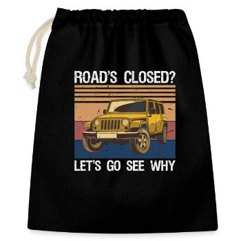Offroad Racing Dad Off Roading Car - Gift Bag 40 x 50 cm - black - Front