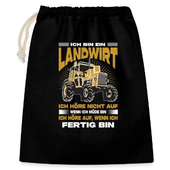Farmer Gifts Agriculture Tractor Farmer - Gift Bag 40 x 50 cm - black - Front