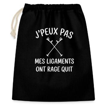 I can't my ligaments rage quit humor - Gift Bag 40 x 50 cm - black - Front