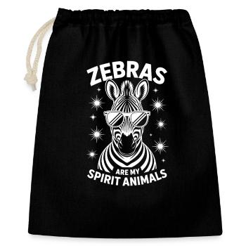 Zebra Saying Funny Zebra Gift - Gift Bag 40 x 50 cm - black - Front
