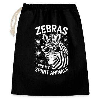 Zebra Saying Funny Zebra Gift - Gift Bag 40 x 50 cm - black - Front
