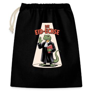 The Eid Lizard in Judge Look Cartoon - Gift Bag 40 x 50 cm - black - Front