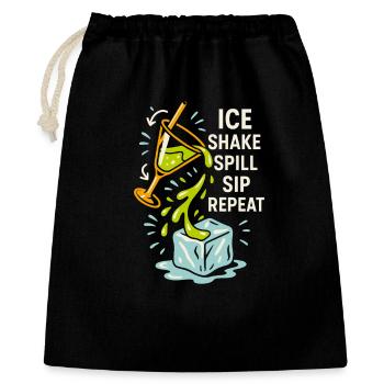 Shaker Steckt Fest Anfänger-mixologe - Geschenkbeutel aus Baumwolle (40 x 50 cm) - Schwarz - Vorne