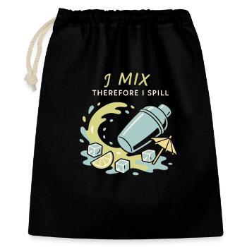 Shaker Steckt Fest Anfänger-mixologe - Geschenkbeutel aus Baumwolle (40 x 50 cm) - Schwarz - Vorne