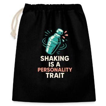 Shaker Stuck Mixologue débutant - Sac cadeau 40 x 50 cm - noir - Devant