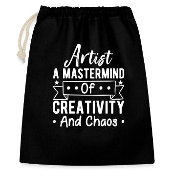 Artist Painter Graphic Artist Creativity And Chaos - Gift Bag 40 x 50 cm - black - Front