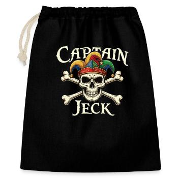 Capitaine Jeck Skull Jester Design - Sac cadeau 40 x 50 cm - noir - Devant