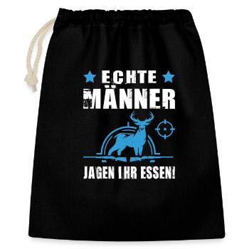 Jäger Geschenke Jagd Jagen Jägersprüfung Bestanden - Geschenkbeutel aus Baumwolle (40 x 50 cm) - Schwarz - Vorne
