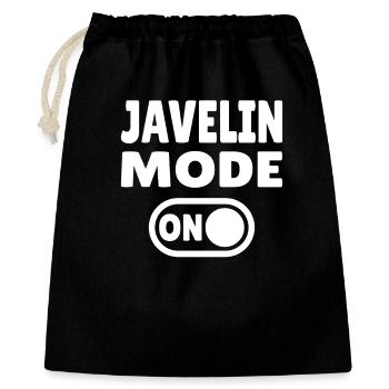 Javelin Mode ON - Javelin Throw - Gift Bag 40 x 50 cm - black - Front