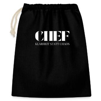 Chef Spruch Klarheit statt Chaos - Sac cadeau 40 x 50 cm - noir - Devant
