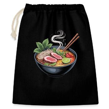 Ramen bowl with lamb and lime - Gift Bag 40 x 50 cm - black - Front