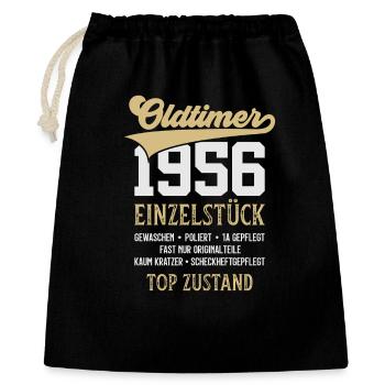 CLASSIC CAR 1956 UNIQUE PIECE 70TH BIRTHDAY - Gift Bag 40 x 50 cm - black - Front