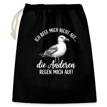 Seagull : Je ne suis pas fâché ! - Sac cadeau 40 x 50 cm - noir - Devant