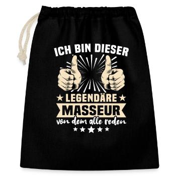 Dictons du Maleur - Sac cadeau 40 x 50 cm - noir - Devant